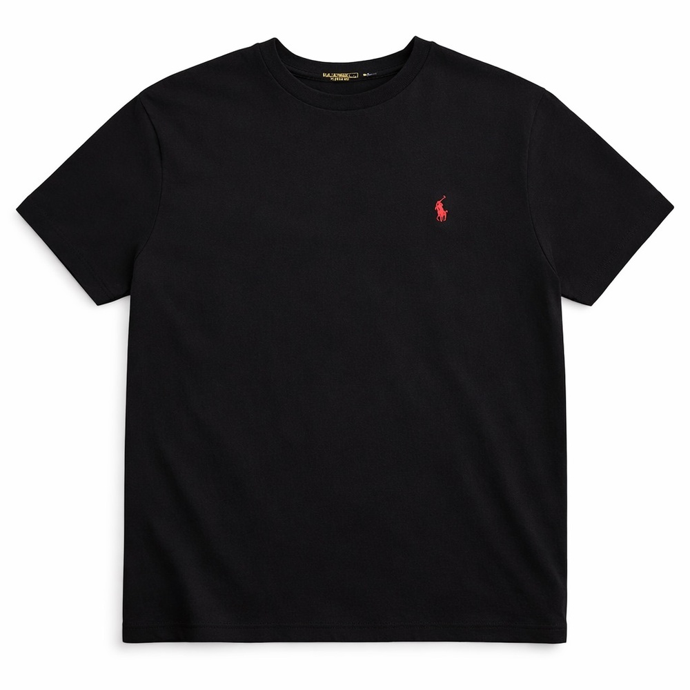 Polo by Ralph Lauren Black Tee with Red Logo